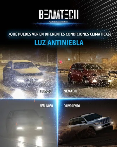 Vista 4 de BEAMTECH Bombilla, H8 H9 Bombilla Antiniebla 6500K Blanca H11 Bombilla Antiniebla Para Atv, Luces Accesorias Para Motos Deportivas