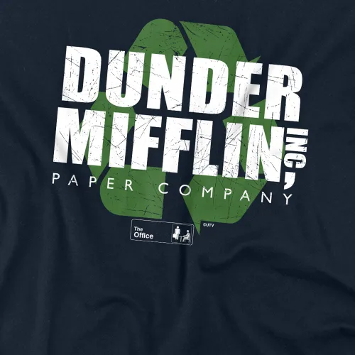 Vista 2 de Popfunk Camiseta clásica unisex para adultos con logotipo de Dunder Mifflin de The Office
