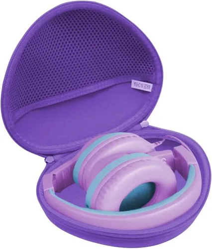 Vista 8 de Hermitshell Estuche rígido de viaje para auriculares iClever HS19/iClever BTH12 para niños (azul)