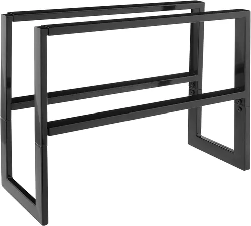 Vista 4 de Yamazaki Inicio Zapatero Expandible, Metal, Acero Ajustable Talla única Negro Adjustable shoe rack with an expanding design. Steel design adapts