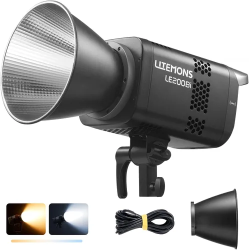 Vista 8 de Godox Litemons LE300Bi - Luz de video LED bicolor de 300 W con ventilador