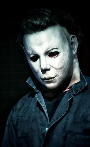 Vista 5 de Michael Myers 2020 - Máscaras de Halloween para disfraz de terror, accesorios de látex (estilo 7)