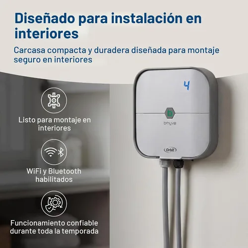 Vista 7 de [Usado] Orbit 57915 B-hyve Controlador inteligente de rociadores para interiores de 4 zonas