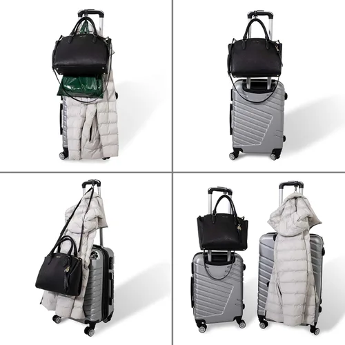 Vista 5 de The Original Captain Hook - Paquete de 2 ganchos multiusos para tu bolso bolsas de compras abrigo mochila se puede utilizar con equipaje cochecito