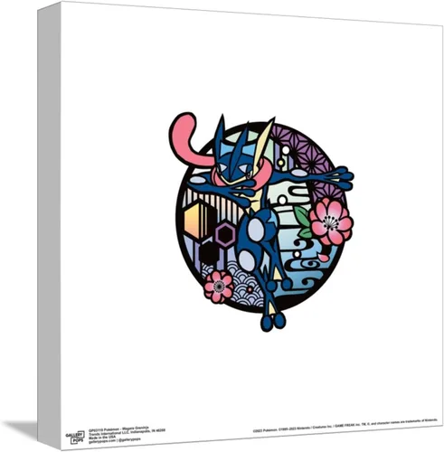 Vista 10 de Trends International Gallery Pops Pokémon - Póster de pared de Wagara Greninja, 12.00 x 12.00 pulgadas, versión de marco negro