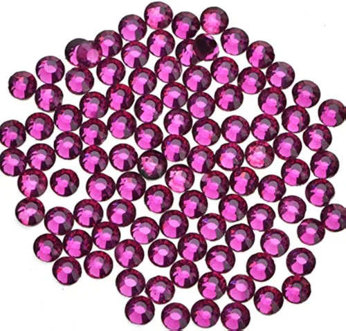 Vista 50 de 4500 unidades de diamantes de imitación de cristal de fijación en caliente con parte trasera plana HotFix gemas de cristal redondas de 0.079 Citrino