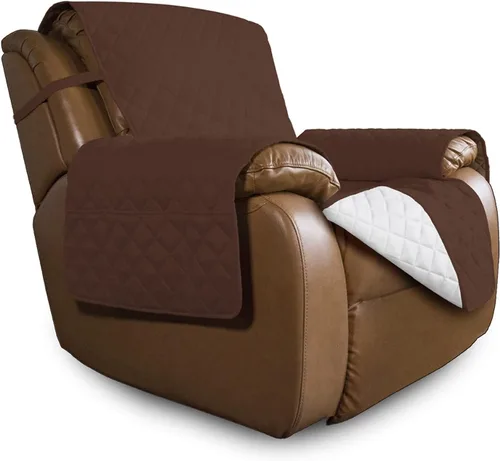 Vista 181 de Easy-Going - Funda reversible para sofá, resistente al agua, con varillas de espuma y correas elásticas, protector de muebles para mascotas y perros