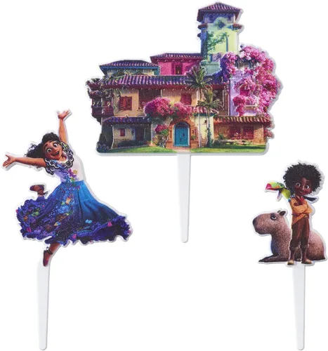 Vista 2 de DecoSet® Disney Encanto Cake Topper, kit de decoración de tartas, juego de 3 piezas