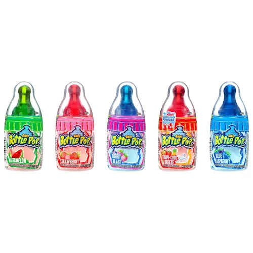 Vista 5 de Baby Bottle Pop - Piruletas con polvo de inmersión en sabores surtidos, 18 piezas, 1.1 onzas