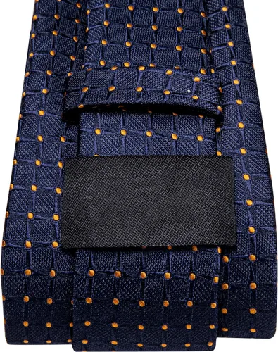 Vista 167 de Dubulle Corbata tejida de cachemira para hombre y gemelos de pañuelo para hombre, conjunto de gemelos para boda formal y negocios