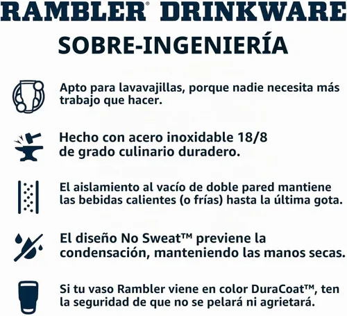 Vista 6 de YETI Rambler - Vaso de 30 oz de acero inoxidable con aislamiento al vacío con tapa MagSlider, color blanco