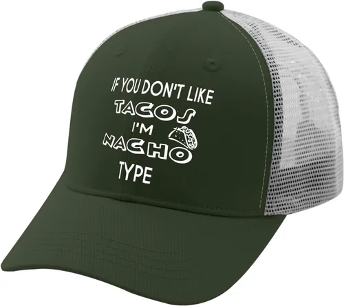 Vista 2 de devor Cap If You Don't Like Tacos I'm Nacho Type Baseball Caps for Women Graphic Denim Dad Hats Adjustable