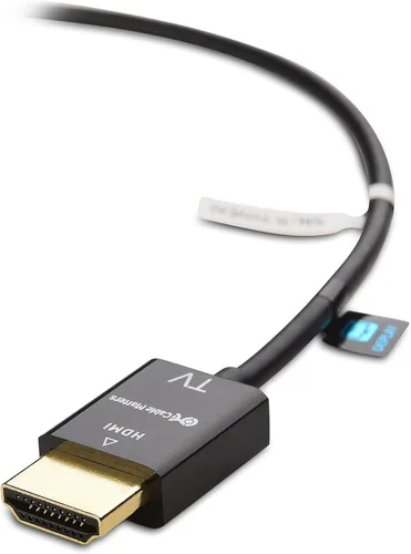 Vista 4 de Cable Matters Cable HDMI ultrafino 4K activo, 15 pies, tecnología RedMere Cable HDMI 4K @30Hz, unidireccional, ultra delgado, 4K clasificado