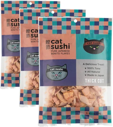 Vista 12 de Cat Sushi Hojuelas de Bonito, Corte Clásico, 0.7oz