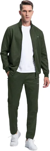 Vista 3 de MAGNIVIT - Conjunto deportivo para hombre con cremallera completa y manga larga