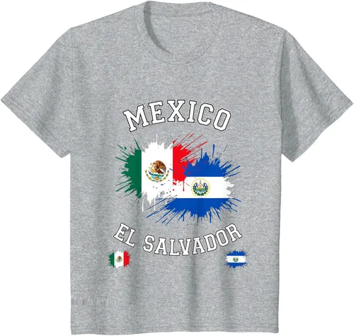 Vista 39 de Camiseta de recuerdo de la bandera vintage de El Salvador de México