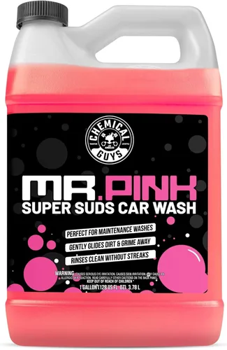 Vista 8 de Chemical Guys Mr. Pink - Jabón espumoso para lavado de autos (funciona con cañones de espuma, pistolas de espuma o lavados de cubeta) seguro