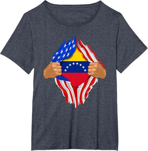 Vista 41 de Camiseta Venezuelan Blood Inside Me Regalo de la bandera de Venezuela, Blanco