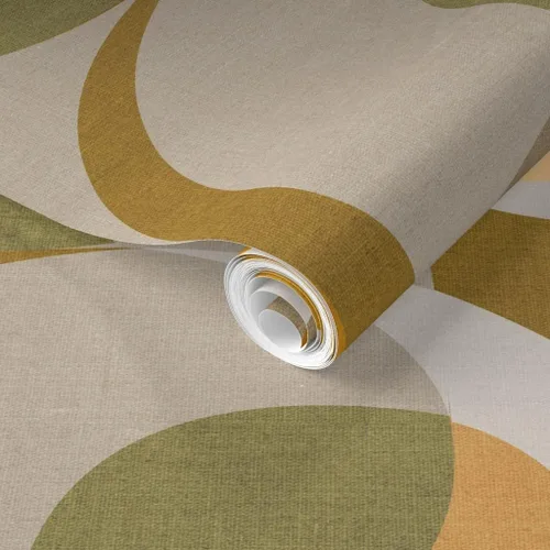 Vista 2 de Spoonflower Mid Century Modern Pre-Pasted Removable Wallpaper Sample 12" x 24" Era 1950S 1960S Look Water-activated, simple to install and