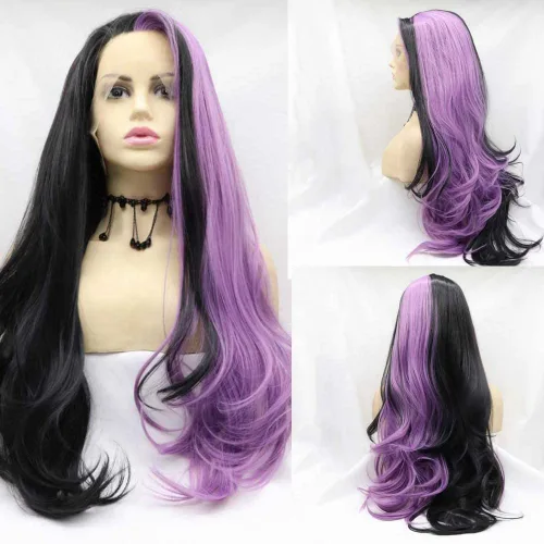 Vista 30 de 1001 #Color sintético rubio blanco encaje frente pelucas para mujeres pelo rubio platino largo cuerpo onda peluca resistente al calor fibra larga