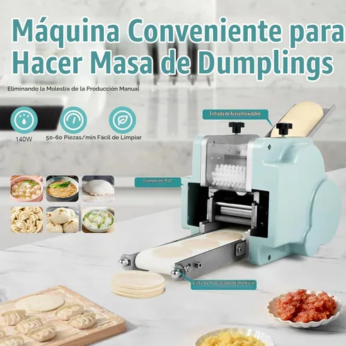 Vista 3 de Máquina eléctrica automática de piel de bola de masa hervida 3.1 in 0.35 oz molde comercial Dumpling Skin Machine Electric Wonton Skin Machine