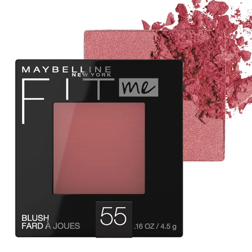Vista 18 de Maybelline Fit Me Blush, Ligero, Suave, Mezclable, Maquillaje de Color de Larga Duración que Realza el Rostro Todo el Día, Buff, 1 Unidad