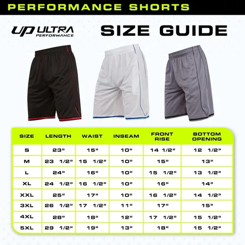 Vista 7 de Ultra Performance Paquete de 5 pantalones cortos para hombre, pantalones cortos atléticos de gimnasio, pantalones cortos de baloncesto para hombres