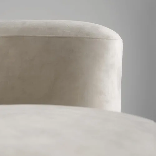 Vista 10 de Acanva - Sofá de terciopelo con respaldo curvo y diseño moderno de lujo, sofá minimalista cómodo para sala de estar, apartamento, espacio