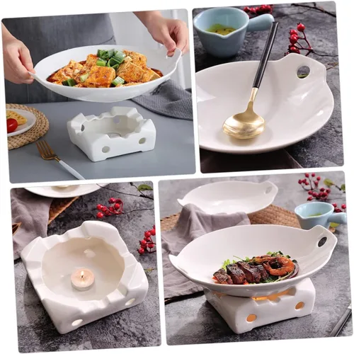 Vista 8 de 1 Unidades de Plancha antiadherente utensilios de cocina antiadherentes Platos de fondue Platos de cerámica Sushi Plato Horno de cerámica Bandeja