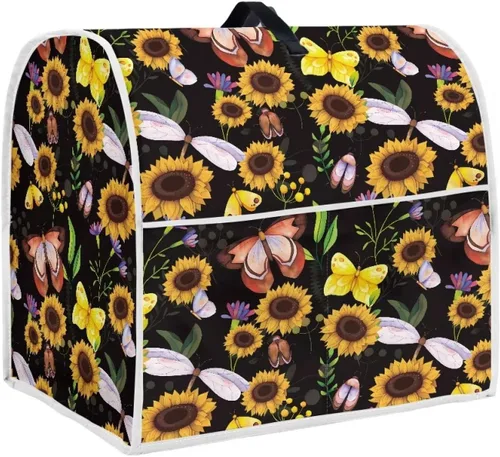 Vista 23 de Dreaweet Fall Pumpkin Print Kitchen Mixer Covers for Stand Mixer 4.5-5 qt, Kitchen Aid Accessories and Attachments, Washable