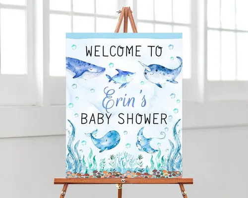 Vista 6 de Letrero de bienvenida de baby shower, cartel de bienvenida de baby shower, cartel de bienvenida de safari para baby shower, cartel de bienvenida