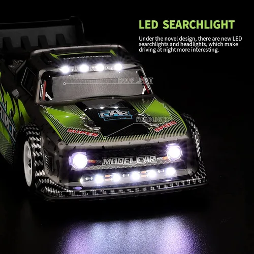 Vista 5 de GoolRC WLtoys 284131 - Coche de deriva a control remoto, escala 1:28, 4WD 30KM/H, coche eléctrico de alta velocidad RTR, chasis de metal, 2