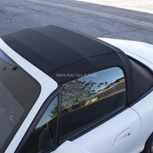 Vista 4 de Sierra Auto Tops Convertible Top Reemplazo para Mazda Miata MX5 1990-2005, Stayfast Canvas, Negro
