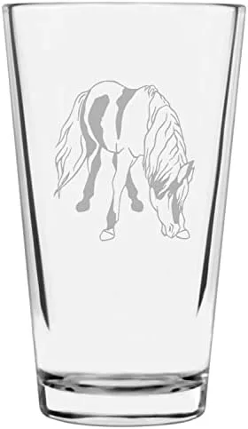 Vista 57 de Shetland Pony (cuerpo) - Vaso de pinta grabado con temática de caballo alternativo de 16 onzas