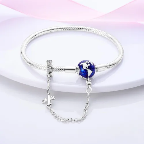 Vista 2 de Hapour 925 Sterling Silver Charms Bracelet for Women Butterfly Best Friend Heart Moon and Star Snake Chain Charm Bracelet with 5A Cubic Zirconia