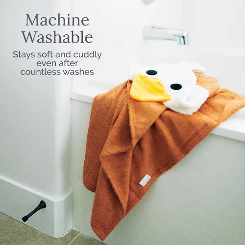 Vista 6 de Natemia Toallas de bebé con capucha de alta calidad, toalla de baño ultra suave con diseño de animales, toalla de baño para niños y niñas, toallas