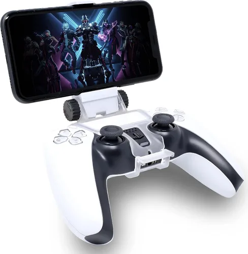 Vista 6 de ADZ PS5 controlador de teléfono soporte abrazadera clip inteligente para PS5 Dualsense controlador perfecto para PS Remote Play