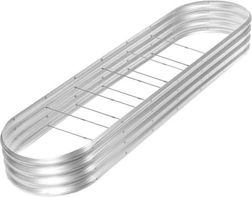 Vista 11 de Land Guard Kit de cama de jardín elevada galvanizada de 8 x 2 x 1 pies, cajas de jardín elevadas de capacidad de 108 galones para exteriores, camas