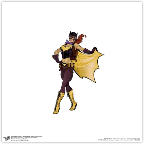 Vista 10 de Trends International Gallery Pops DC Comics Bombshells - Batgirl - Figura Pinup - Póster de pared, 12 x 12 pulgadas, versión enmarcada en negro