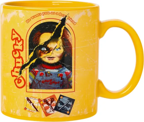Vista 23 de Silver Buffalo Beetlejuice It's Showtime - Taza de cerámica, 20 onzas