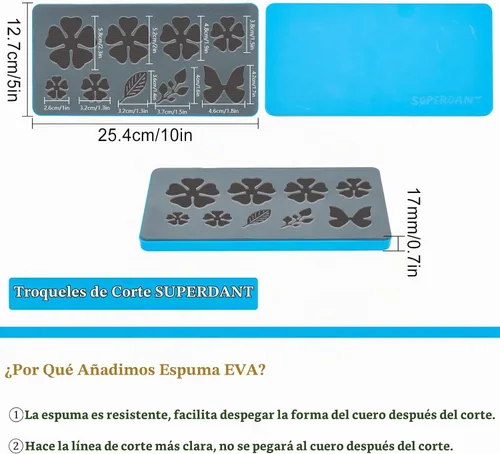 Vista 2 de SUPERDANT Troqueles de corte de flores, aretes de rosa, broche de madera, pinzas para el cabello, troqueladas de cuero, máquina de corte de madera