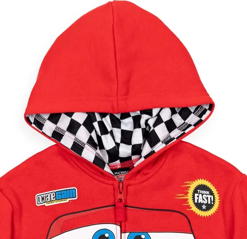 Vista 2 de Disney Pixar Cars Incredibles Winnie The Pooh - Sudadera con capucha para cosplay con cremallera para bebés y niños pequeños