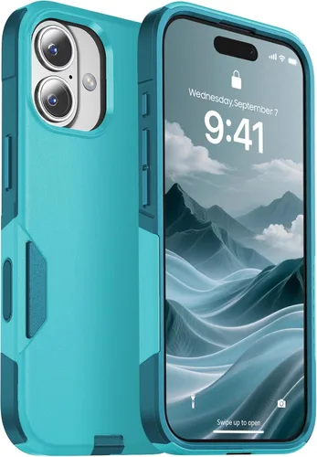 Vista 22 de jaroco Funda para iPhone 13 y Funda para iPhone 14 y Funda para iPhone 15 [Protección de Servicio Pesado][Protección contra Caídas de Grado