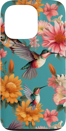 Vista 10 de Funda para iPhone 17 de colibríes en vuelo