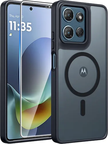 Vista 133 de FNTCASE - Funda para iPhone 16 Pro: magnética, mate, translúcida, de grado militar, protectora contra caídas, resistente, fina, duradera y a prueba