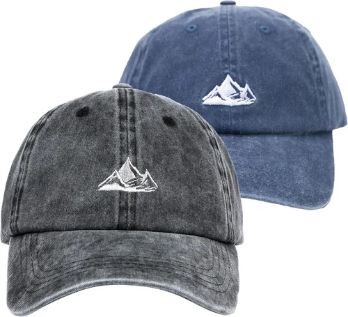 Vista 14 de Gorra de béisbol unisex para papá, diseño de algodón suave lavado, sin estructura, para exteriores, para montaña