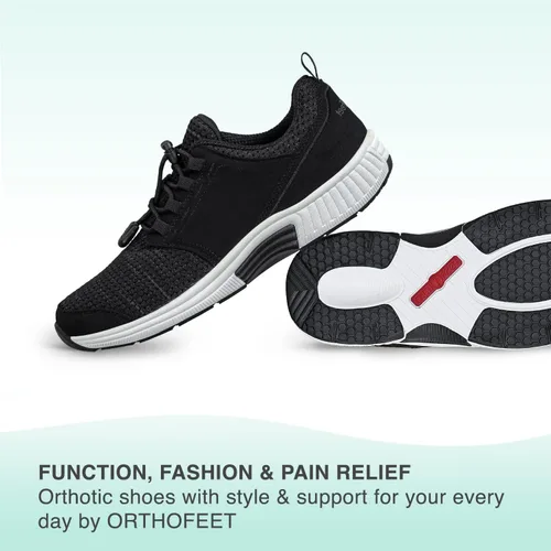Vista 6 de Orthofeet Zapatillas ortopédicas de punto Francis sin ataduras para mujer