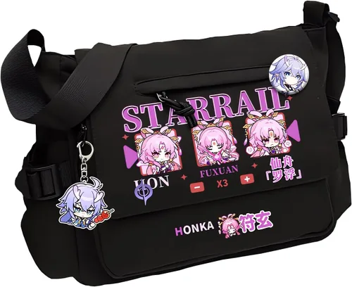 Vista 7 de Game Handbag Crossbody Bag, Cute Single Shoulder Bag, Adult 3D Print Anime Backpack Black-1