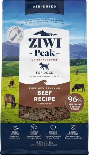 Vista 13 de ZIWI Peak - Alimento para perros secado al aire, carne de res, totalmente natural, alta proteína, sin granos, ingredientes limitados