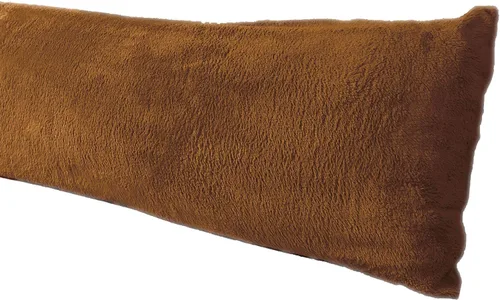 Vista 3 de Funda de almohada corporal extra suave, material sherpa/microfelpa, 20 x 54 pulgadas, cierre de cremallera (Bice)